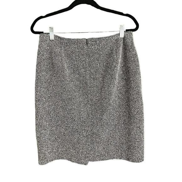 Tribal Pencil Skirt Women Size 8 Gray and Black Zipper Accents - Picture 8 of 9